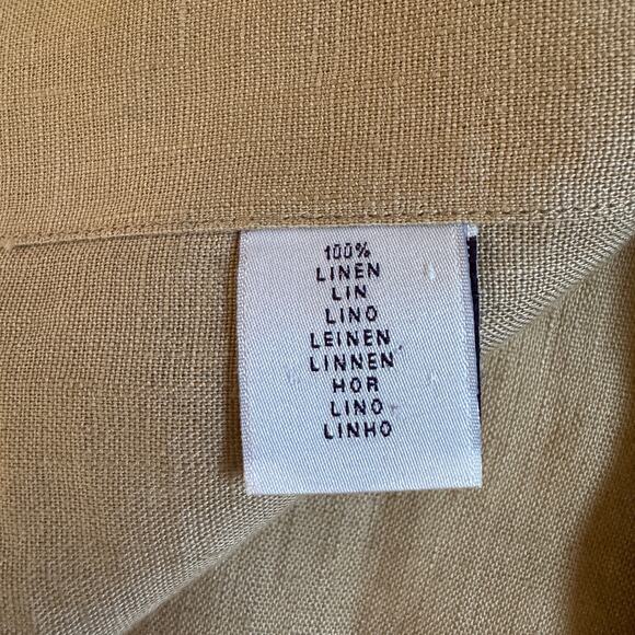 Ralph Lauren Purple Label Men's 100% Linen Long Sleeve Dress Shirt Size 16.5 XL - Picture 12 of 15